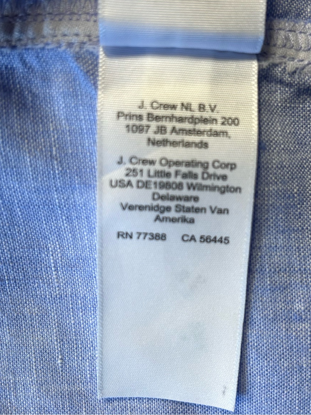 J.Crew 100% Linen Shirt Dress Tunic Women Small Light Blue Button Front Pockets - Picture 6 of 11